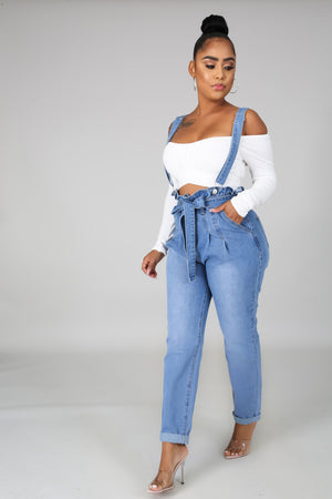 Denim Overall Pants