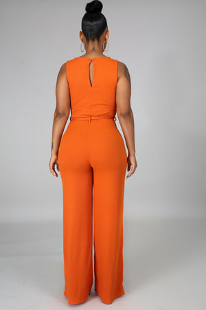 Burnt Orange Jumpsuit