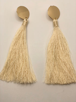 Ivory Tassel Earrings