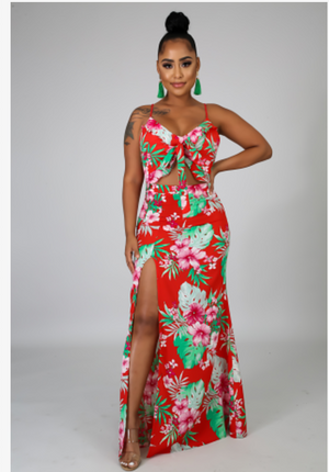 Summer Time Fine Tropical Dress