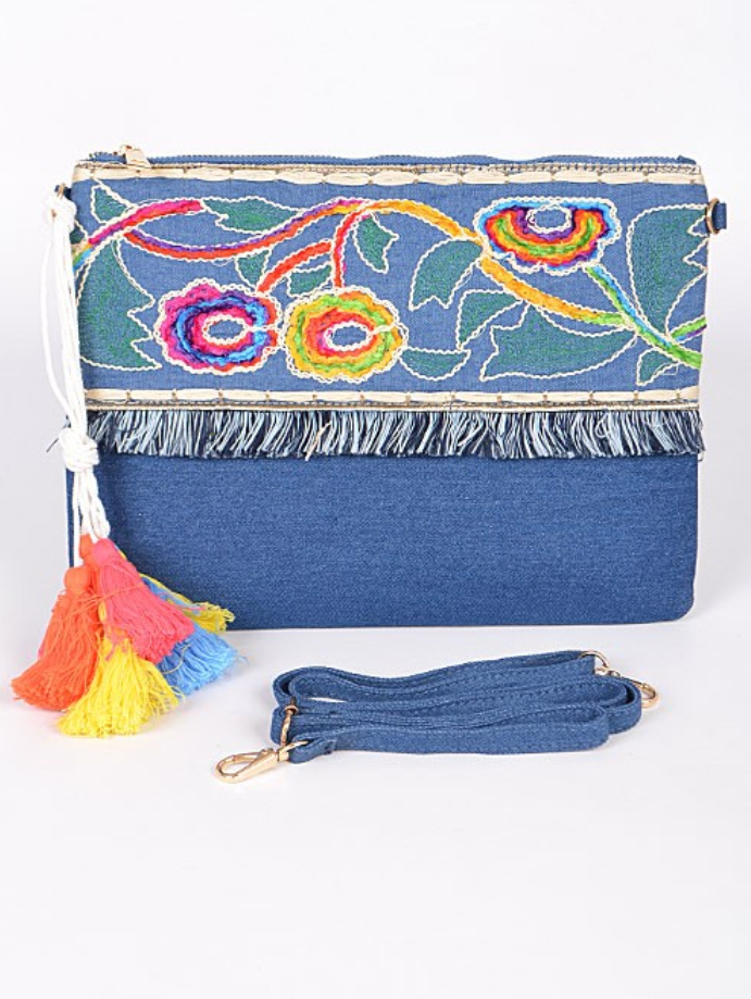 Denim Clutch