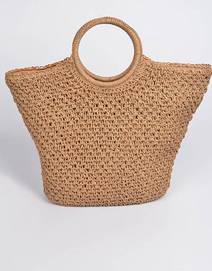 Straw Cross Basket Bag
