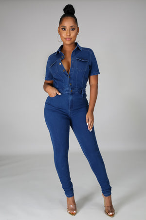 Classic Denim Jumpsuit